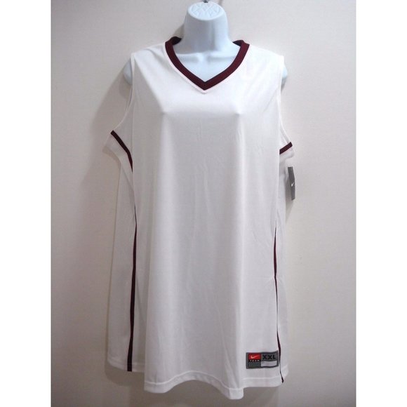 Nike Women's Stock Front Court Basketball Jersey White Size XXL New - Picture 2 of 8